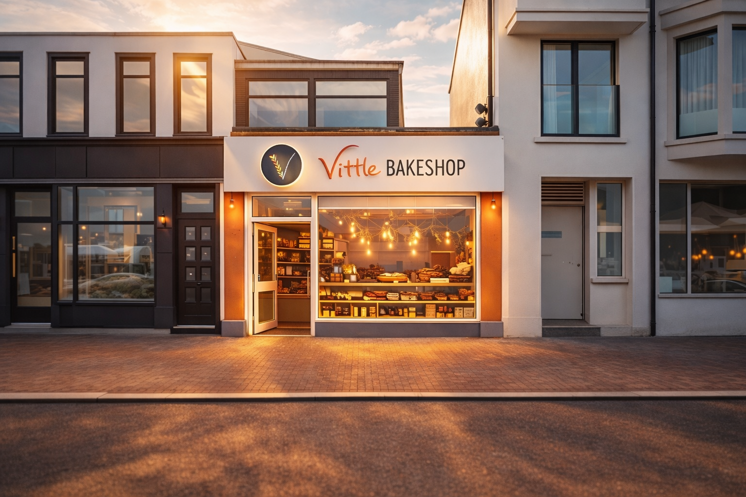 Vittle Bakeshop shopfront on The Promenade, Portstewart